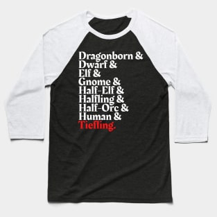 I'm The Tiefling - D&D All Race Baseball T-Shirt